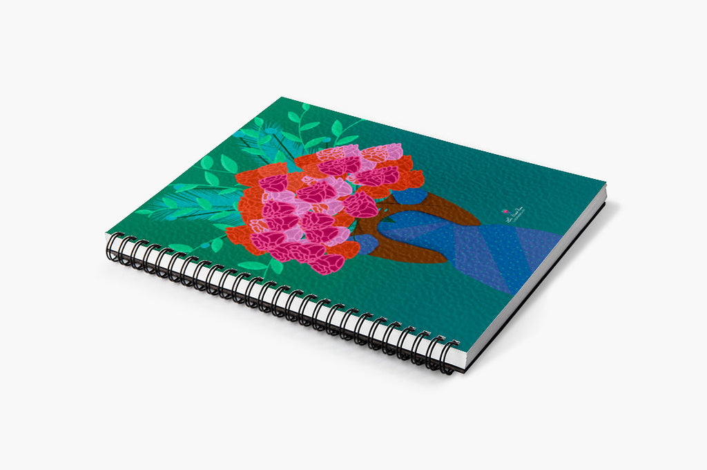 Bloom Journal| Lay-Flat Soft Touch Soft Cover Wire-O Notebook