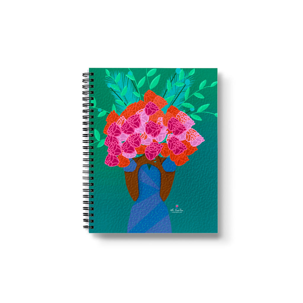 Bloom Journal| Lay-Flat Soft Touch Soft Cover Wire-O Notebook