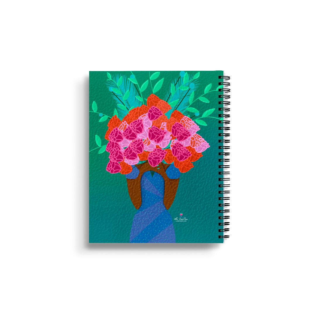 Bloom Journal| Lay-Flat Soft Touch Soft Cover Wire-O Notebook