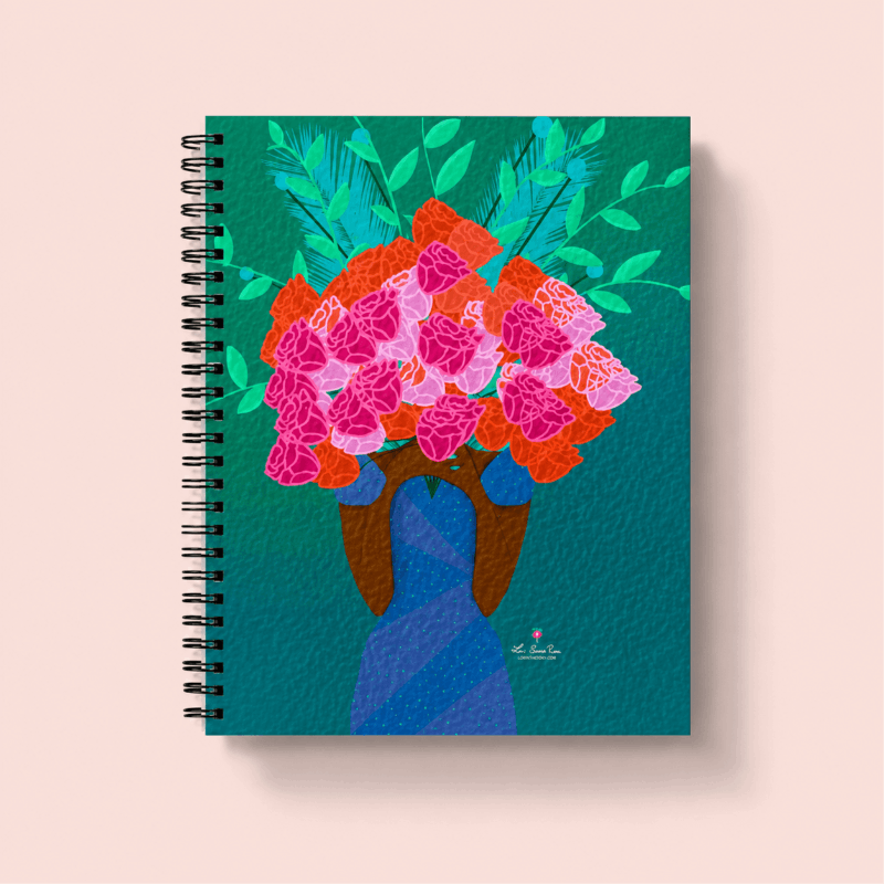Bloom Journal| Lay-Flat Soft Touch Soft Cover Wire-O Notebook